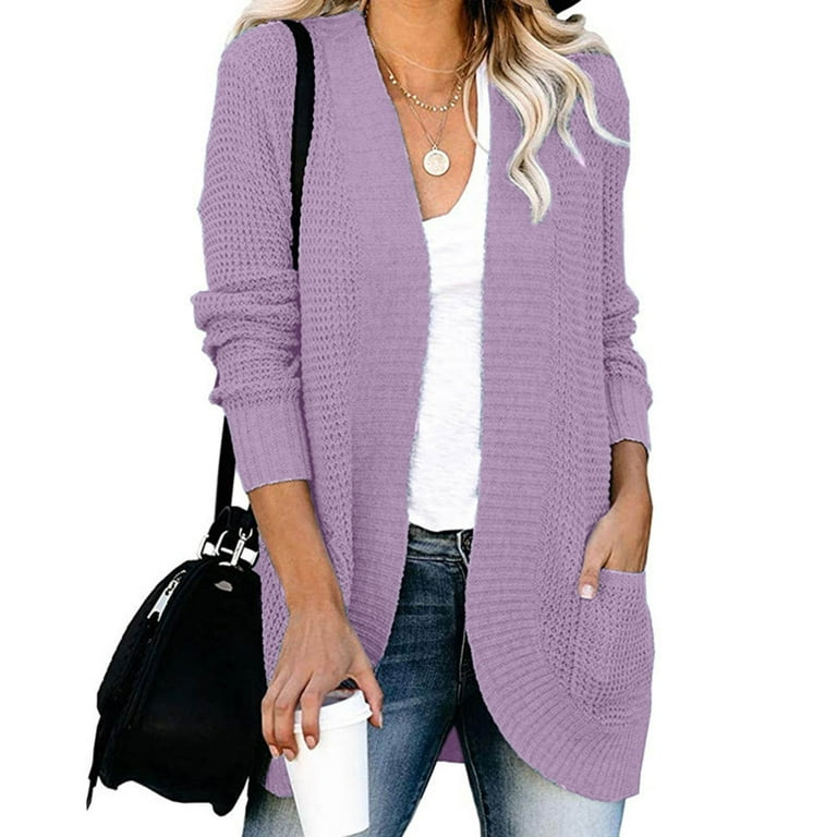 Women's lavender shop cardigan sweater