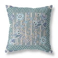 thumbnail image 5 of Amrita Sen Designs  18 x 18 in. Pond Peacock Broadcloth Indoor & Outdoor Zippered Pillow - Grey, Muted Blue & Light Blue, 5 of 5