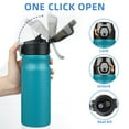 thumbnail image 5 of BJPKPK 18oz Stainless Steel Water Bottle with Straw, Insulated Water Bottle with Leak Proof Lid, Laguna, 5 of 7