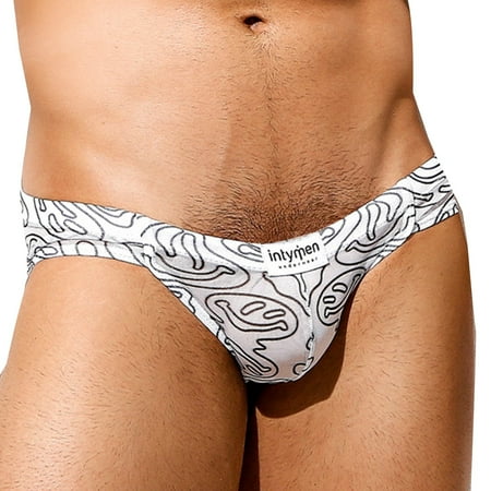 

Intymen Mens Hot Sexy Bikini Brief Printed Soft Designer Thong Alluring G-String Sporty Jockstrap Underwear