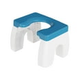 thumbnail image 1 of Taburete de inodoro en cuclillas, taburete de baño, práctico, multifuncional, portátil Azul blanco, 1 of 4