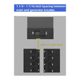 thumbnail image 2 of Generator Interlock Kit Compatible with Cutler Hammer BR Series 150 and 200 Amp Panels, 2 of 5