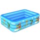 thumbnail image 1 of Piscina inflable para niños, piscina infantil para el hogar, de gran tamaño, con fondo de burbuja, cuadrada, para bebés, al aire libre, 1 of 4