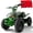GREEN, variant on Electric Four Wheeler Vehicle with Dual Speed Adjustment, 15 MPH MAX Speed,4 Wheeler Front & Rear Shock Absorbers, All-Terrain Pneumatic Tires, Safety Disc Brake & Warning Flag,ORANGE