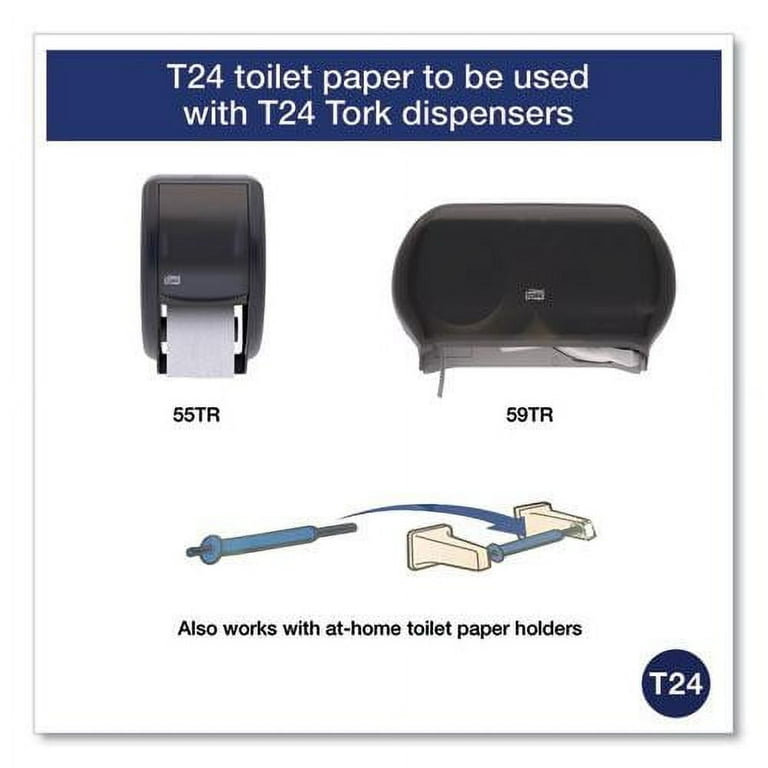 Tork Universal 2-Ply Standard Bulk Toilet Paper, Septic Safe, 500