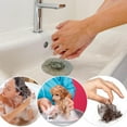 thumbnail image 3 of RV bathroom drainage system Hair Drain Catcher,Square Drain Cover for Shower Silicone Hair Stopper with Suction Cup,Easy to Install Suit for RV Bathroom,Bathtub,RV Kitchen 2 Pack (Sliver Grey), 3 of 6