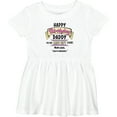 thumbnail image 3 of Inktastic Happy Birthday, Daddy Best Ever in Pink Girls Baby Dress, 3 of 5