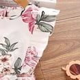 thumbnail image 4 of TAIAOJING Toddler Baby Girl Outfit Girls Suit Children's Clothing Printed Sleeveless Top Summer Floral Cotton Short Sleeve Tops Skirts Outfits Clothes, 4 of 9