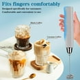 thumbnail image 4 of Milk Frother Handheld for Coffee, Electric Whisk 3 Speed Adjustable, Drink Mixer with Stainless Whisks, Rechargeable Hand Wand, Foam Maker Latte Cappuccino Matcha Egg Silver, 4 of 4