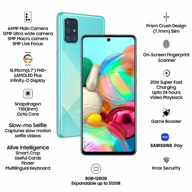 Samsung Galaxy A71 4G 128GB ベトナム版　国内未発売 Refurbished Samsung Galaxy A71 4G - 128GB – Prism Crush Blue
