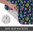 thumbnail image 6 of Daiia Monster Pizza Front Door Mat, Heavy Duty Durable Welcome Mat for Outdoor Indoor, Dirt Trapper Waterproof Super Absorbent Door Mat, 16" x 24", 6 of 7