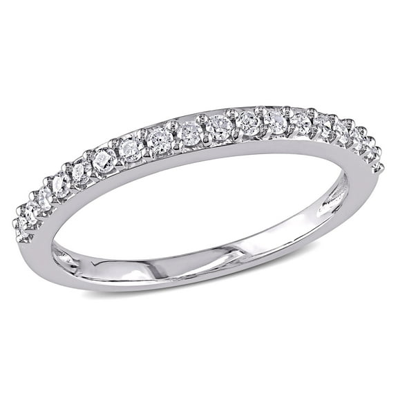 Everly Women's Diamond 10k White Gold Wedding Ring