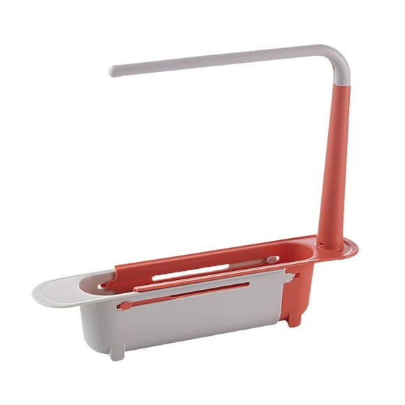 Vanity Telescopic Rack Drain Filter Drain Rack Pull Storage Hook Storage Rack Countertop Dish Drying Rack with