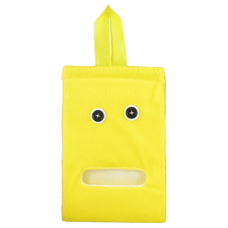 Unique Bargains Home Bedroom Yellow Plush Paper Facial Tissue Napkin Dispenser Holder