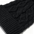 thumbnail image 4 of Swanpen 3 Pieces Womens Winter Beanie Hat Scarf Gloves Set Warm Lined Cap Long Neck Scarf Touchscreen Gloves Set for Winter Gift, 4 of 9