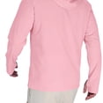 thumbnail image 4 of Hurxie UPF 50+ Fishing Shirts for Men Long Sleeve UV Sun Protection Hoodie Outdoor Hiking Running Swimming Pink,S, 4 of 7