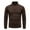 Coffee, variant on Jalioing Winter Sweaters for Men Slim Long Sleeve Turtleneck Pullover Sweater Solid Color Fashion Knit Tops