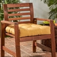 thumbnail image 3 of Sunbrella 20 x 20 in. Canvas Wheat Outdoor Tufted Dining Seat Cushion by Greendale Home Fashions, 3 of 9