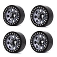 thumbnail image 4 of Aluminum Alloy Wheel Rim Beadlock 2.2in Wheel Rims Hub 4pcs Replacement for TRAX4 SCX10 90046 AXI03007 RedCat Gen8 1/10 Remote Control Car, 4 of 5