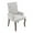 Beige, variant on Hassch Chenille Upholstered Dining Chair, Mid-Century Modern Armchair with Tufted Backrest and Solid Wood Legs for Kitchen & Dining Room (Black)