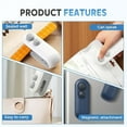 thumbnail image 4 of Mini Bag Sealer, USB-C Rechargeable 2 in 1 Heat Seal with Cutter and Magnet, Resealer Machine for Snack Bags (2 pcs, White and Blue), 4 of 5