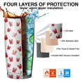 thumbnail image 7 of Christmas 20oz Stainless Steel Mobile Tumbler – Vacuum Insulated Coffee Mug with Lid, Spill-Proof Travel Cup for Hot & Cold Drinks, 7 of 7