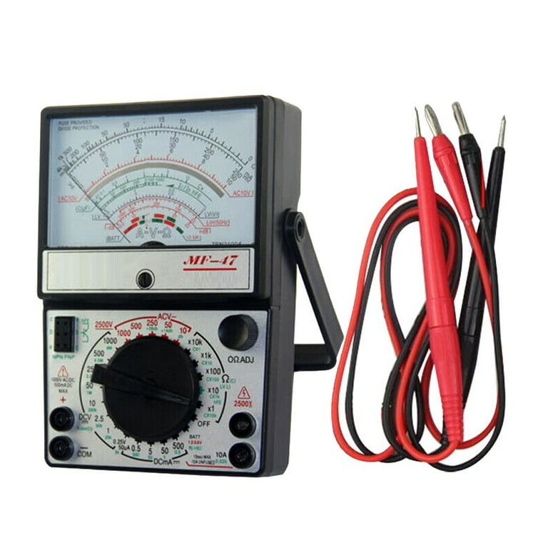 MF-47 Analog Multimeter AC/DC 1000V Voltmeter Ammeter Ohmmeter Tester Meter  Volt