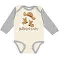 thumbnail image 3 of Inktastic Daddy's Little Cowboy Boys Long Sleeve Baby Bodysuit, 3 of 5