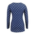 thumbnail image 7 of Edvintorg Nursing Tops for Breastfeeding Women Maternity Fall Clothes Fashion Polka Dot Printing V Neck Long Sleeve Casual Maternity Shirts Pregnancy Tshirt for Women, 7 of 7