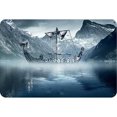 thumbnail image 1 of Vintage Placa Metal Barco Rectangular Pintura Hierro Arte La Pared Del 30x20 Cm, 1 of 9
