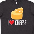 thumbnail image 4 of Inktastic I Love Cheese Funny Cheese Lover Youth T-Shirt, 4 of 5