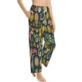 thumbnail image 6 of Salouo Colorful Hippie Print Women's Pajama Pants Casual Loose Sweatpants PJs Flowy Pants Drawstring Palazzo for Women Wide Leg Pants Lounge Pajama -X-Large, 6 of 8
