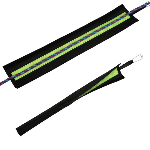 Cubierta protectora de cuerda, protección de cuerda de desgaste de PVC para escalada en roca de montañismo al aire libre