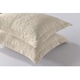 thumbnail image 3 of MarCielo Juego de fundas de almohada bordadas de 2 piezas, tamaño Queen, fundas de almohada decorativas de microfibra, tamaño estándar, color beige, 3 of 5