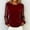 Wine, variant on Womens Velvet Long Sleeve Blouses Crew Neck Elegant Polka Dot Mesh Sleeve Patchwork Tops Fashion Glitter Soft Party Cocktail Shirts