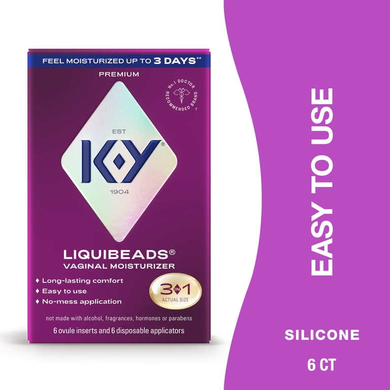 K&Y Silicone Vaginal Suppositories Moisturizer for Comfort and Lubrication, 6 Ovules - Walmart.com K&Y Silicone Vaginal Suppositories Moisturizer for Comfort and Lubrication, 6 Ovules - Walmart.com