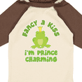 thumbnail image 4 of Inktastic Fancy A Kiss I'm Prince Charming Boys Long Sleeve Baby Bodysuit, 4 of 5