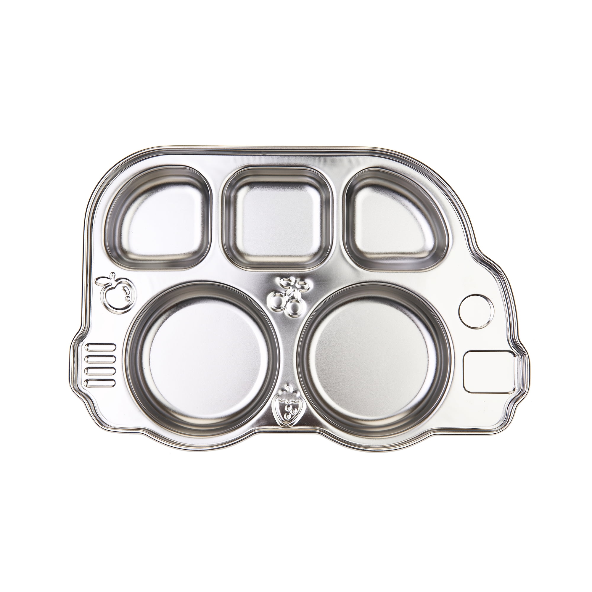 Innobaby Din Din Smart Stainless Divided Platter, Stainless Steel
