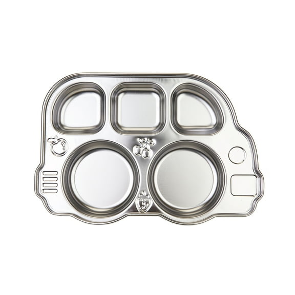 Innobaby Din Din Smart Stainless Divided Platter, Stainless Steel Divided Plate for Babies, Toddlers and Kids. BPA free - PLATTER ONLY