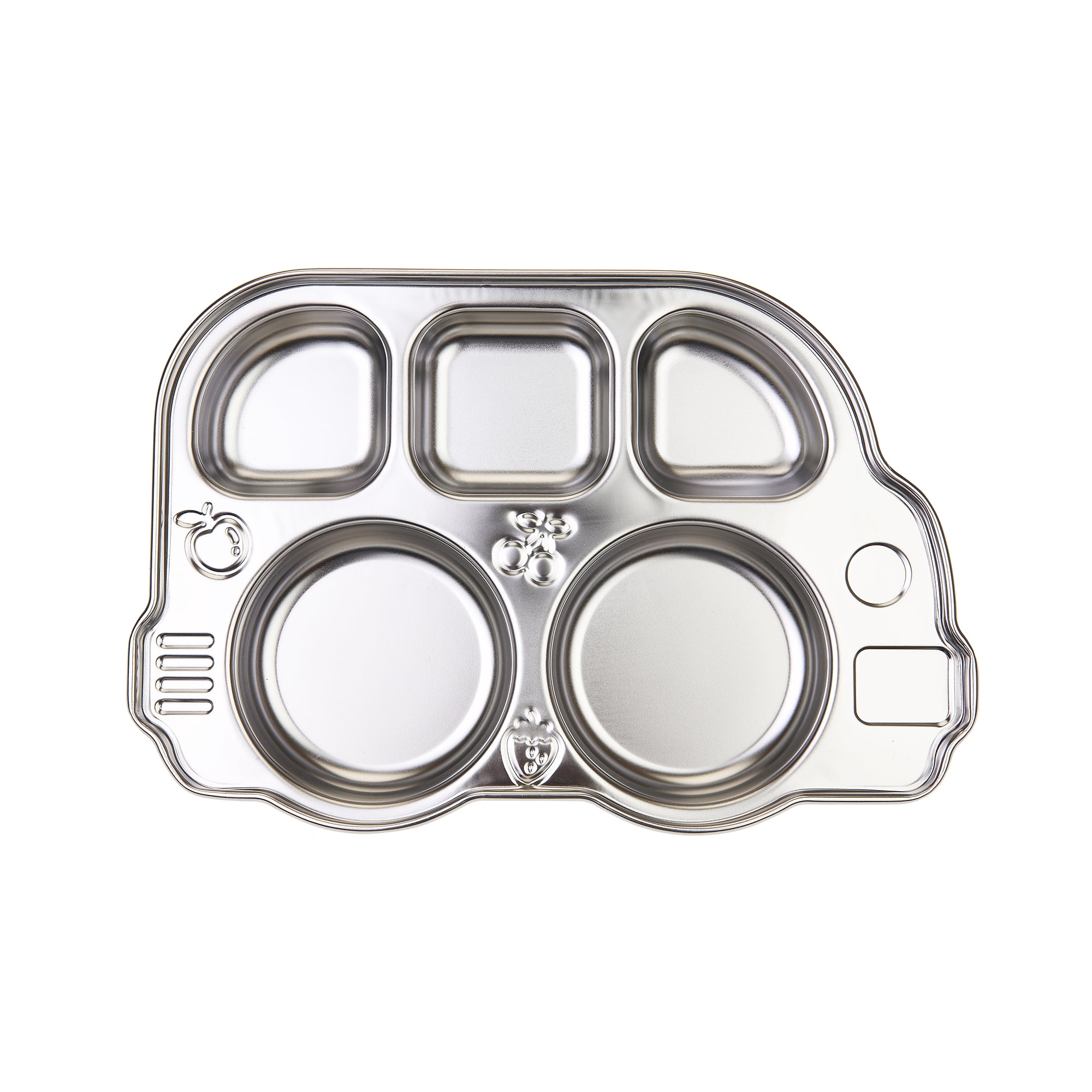 Innobaby Din Din Smart Stainless Divided Platter, Stainless Steel Divided Plate for Babies, Toddlers and Kids. BPA free - PLATTER ONLY