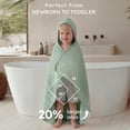 thumbnail image 4 of YOOFOSS Hooded Baby Towels for Newborn, 3 Pack 100% Muslin Organic Cotton Baby Bath Towel with Hood for Babies, Infant, Toddler and Kids, 32"x32", Newborn Essential, 4 of 13