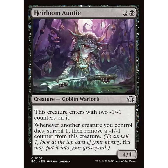 MtG Lorwyn Eclipsed Common Heirloom Auntie #107