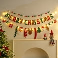 thumbnail image 1 of Adornos navideños, adornos para árboles de Navidad, banderas colgantes, luces de ambiente, diseño de escena de fiesta navideña, banderas colgantes, suministros de decoración navideña, decoraciones par, 1 of 6
