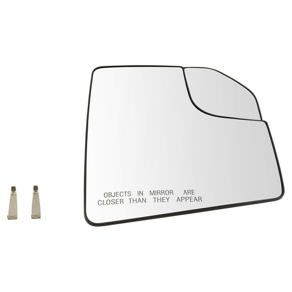 TRQ Mirror Glass with Spotter Passenger Side Right RH for Ford F150 Pickup Truck MGA08595