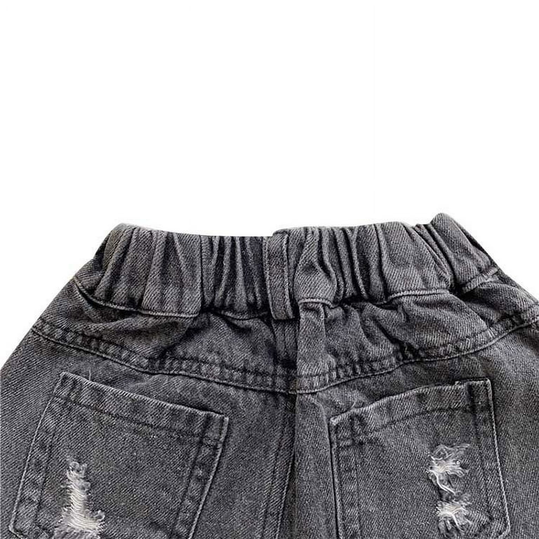 KIDS ONLY Short En Jean Fille KOGCOMET Wide Denim – Coupe Large Tendance, Washed Black, 100% Coton Confortable