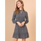 thumbnail image 2 of Vestido floral Allegra K Elegante y Fluido Negro L, 2 of 6