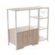 thumbnail image 2 of Estantes organizadores de cocina, aparador de 3 niveles, soporte para microondas con 5 ganchos para comedor, gabinete de café, Estante con Gabinete, Estante de almacenamiento para sala de e, 2 of 6