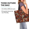 thumbnail image 2 of Balery Coffee Stamp Bolsa Tote Estilo Estético con Cremalleras, Bolsa de Hombro, Bolsa de Compras Grande y Plegable, 2 of 8