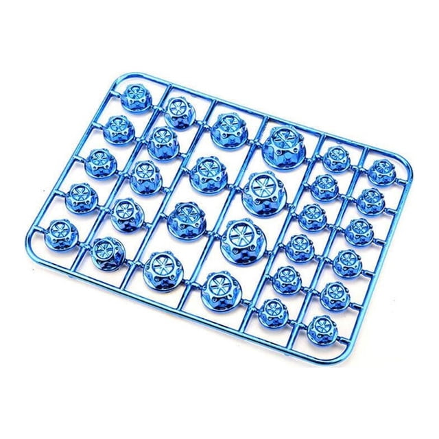 SPRING 30x Motorcycle Screw Cap Cover Head Body Engine Nut Bolt Cap for Blue