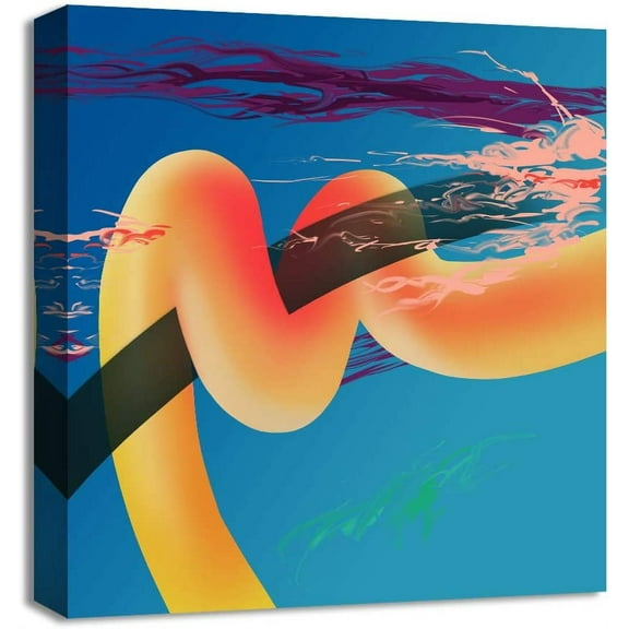 Idea4wall Modern Canvas Wall Art Abstract Painting Canvas Prints for Home Wall Decor, 12"x12"